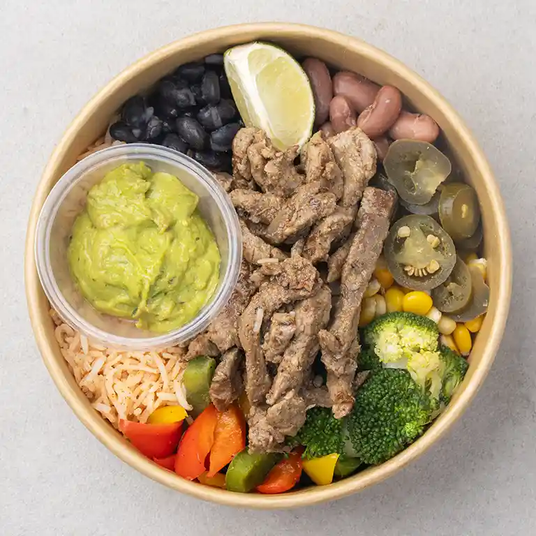 Beef Fajita Rice Bowl